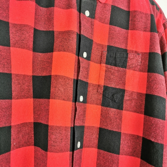 Slate & Stone Red Buffalo Plaid Button Down Shirt - Picture 6 of 9